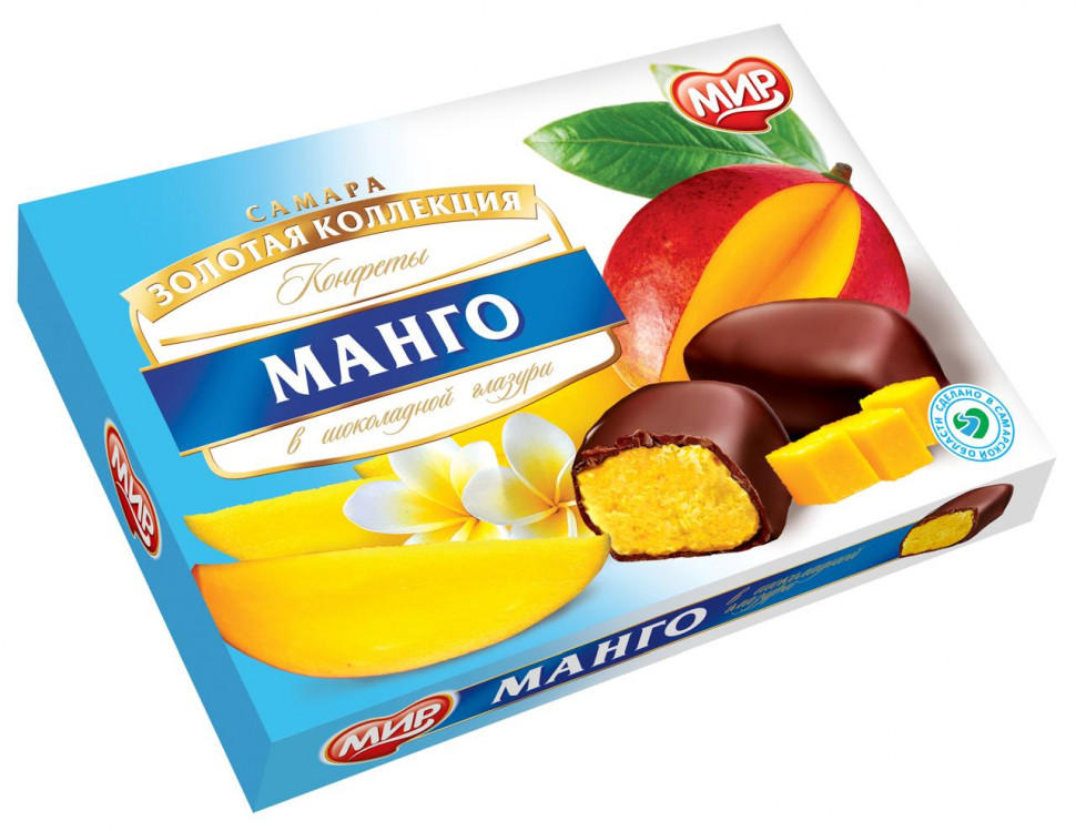  КФ МИР Манго-Кокос в шоколадной глазури 160г  в Мариинске