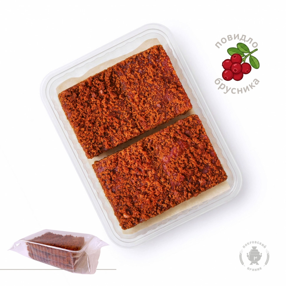  Пряник 400г с фруктовой начинкой Брусника  в Мариинске
