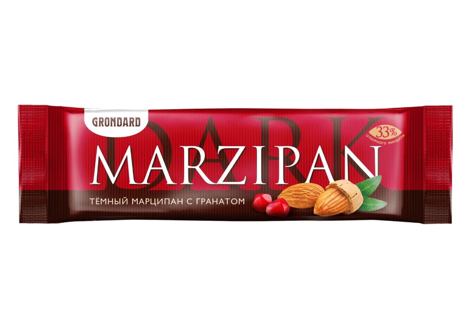  TM Grondard     (10973) Батончики глазированные Марципановые ГРАНАТ, (24шт по 50г)       в Мариинске