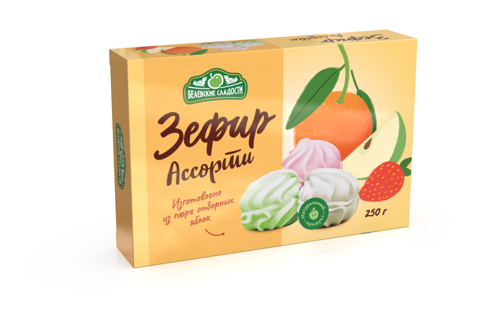  Зефир белевский "Ассорти" 250г в Мариинске
